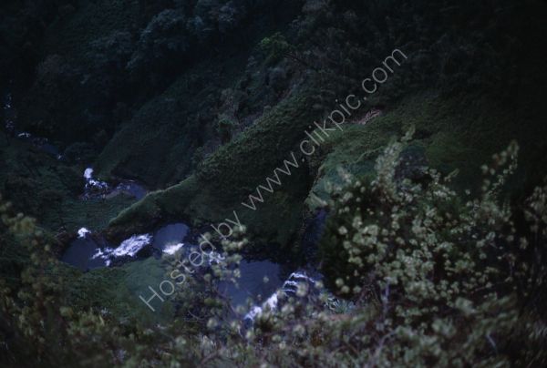 Looking down Queens Water Falls, Abadare Mountains